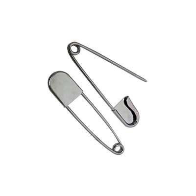Bastex 6 Pack of 5 inch Safety Pins. Extra Large Heavy Duty Stainless Steel Pin for Laundry, Upholstery, Horse Blanket, Quilting, Decorative Fashion